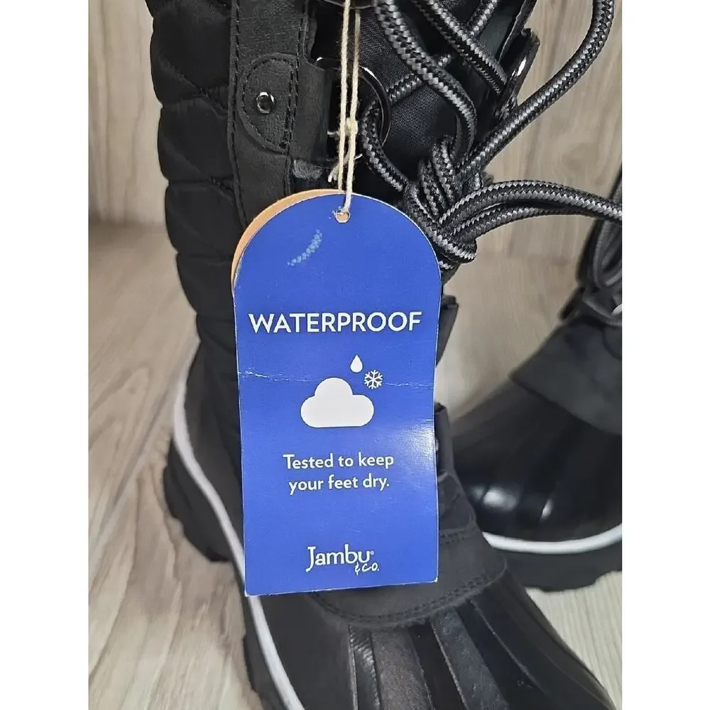 JBU Waterproof Black Winter Boots Womens Size 6 NWT